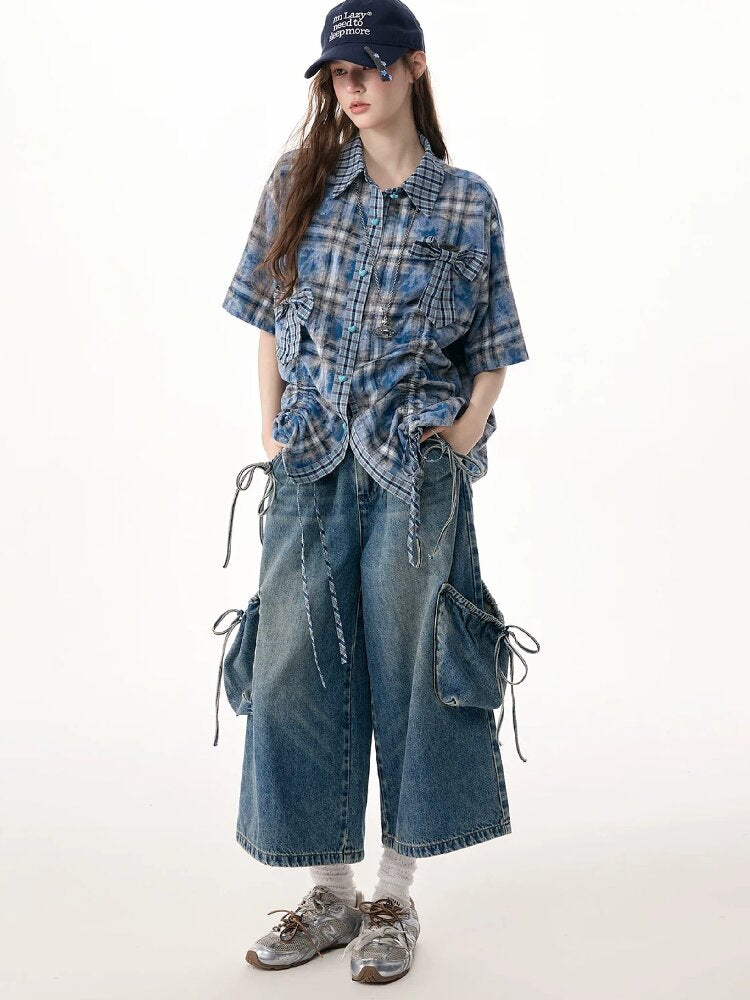 Vintage Strappy Pocket Workwear Jeans【s0000017311】