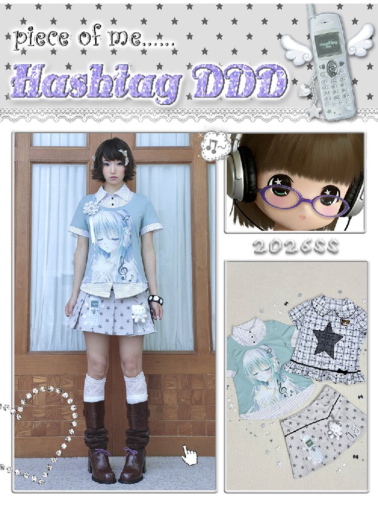 Pleated Star Pattern Mini Skirt【s0000017128】