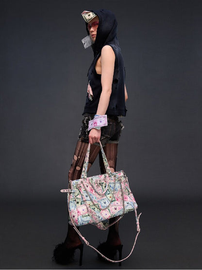 Money Print Multi Bag Crossbody Bag【s0000017842】