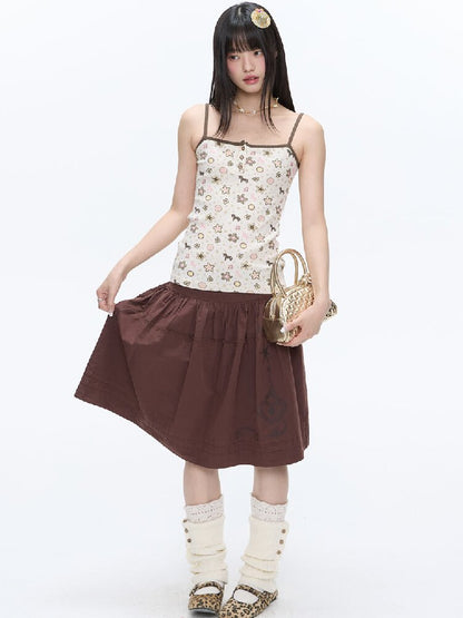 Retro Love Lock Vine Short Skirt【s0000016375】