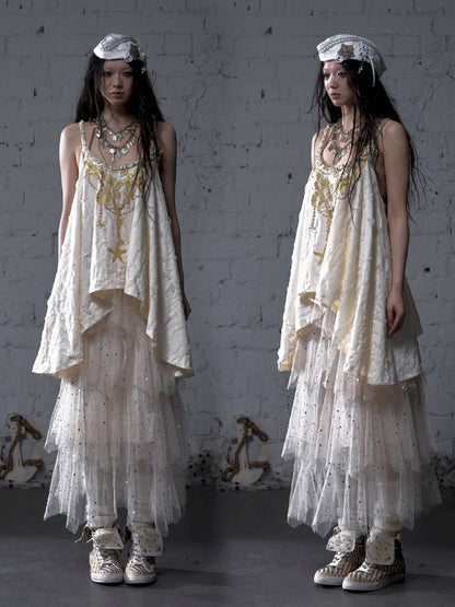 Ribbon Lazy Irregular Loose Halter Top【s0000012787】