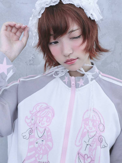 Stand-Up Collar Sportswear Hoodie Jacket【s0000014448】