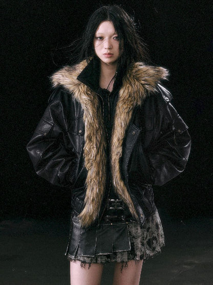 Removable FUR FLIGHT JACKET [S0000010762]