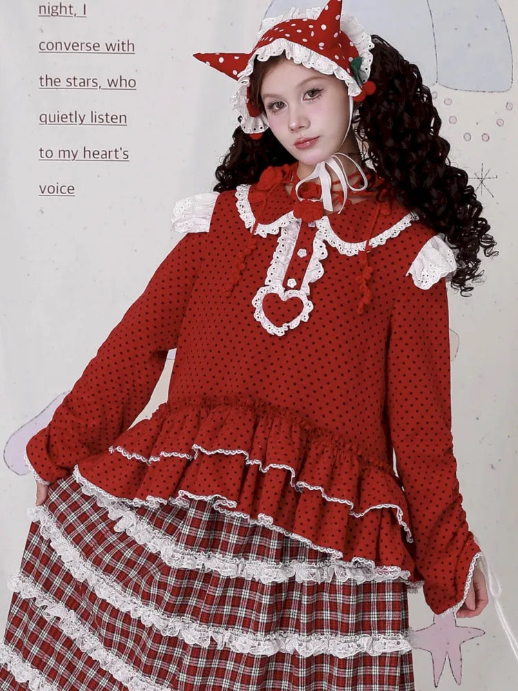 Cute Girl's Christmas Sweatshirt【s0000014108】