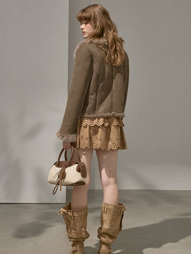 Faux Fur Collar Jacket【s0000014409】