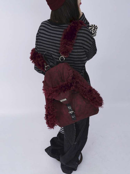 Rabbit Ears Cute Fur Crossbody School Bag【s0000014620】