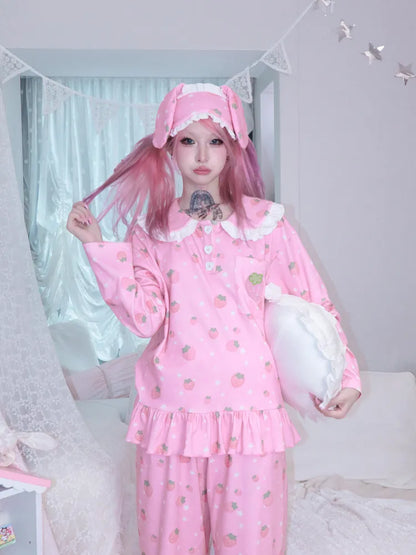 Strawberry Star Pajama Set【s0000013969】