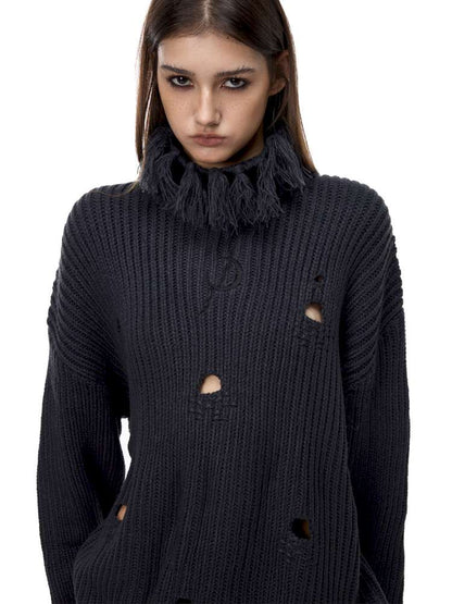 Electric Moon High Collar Sweater【s0000015114】
