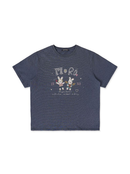 Soft collar worn Loose short-sleeved T-shirt【s0000012544】