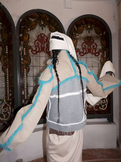 Fur Paneled Polar Fleece Coat【s0000015148】