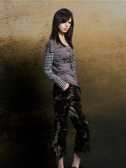 Tie-Dye Micro Low Waist Pants【s0000011817】