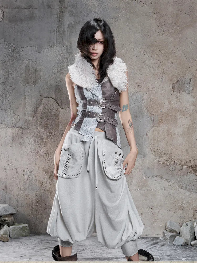 Detachable Fur Collar and Belt【s0000014128】