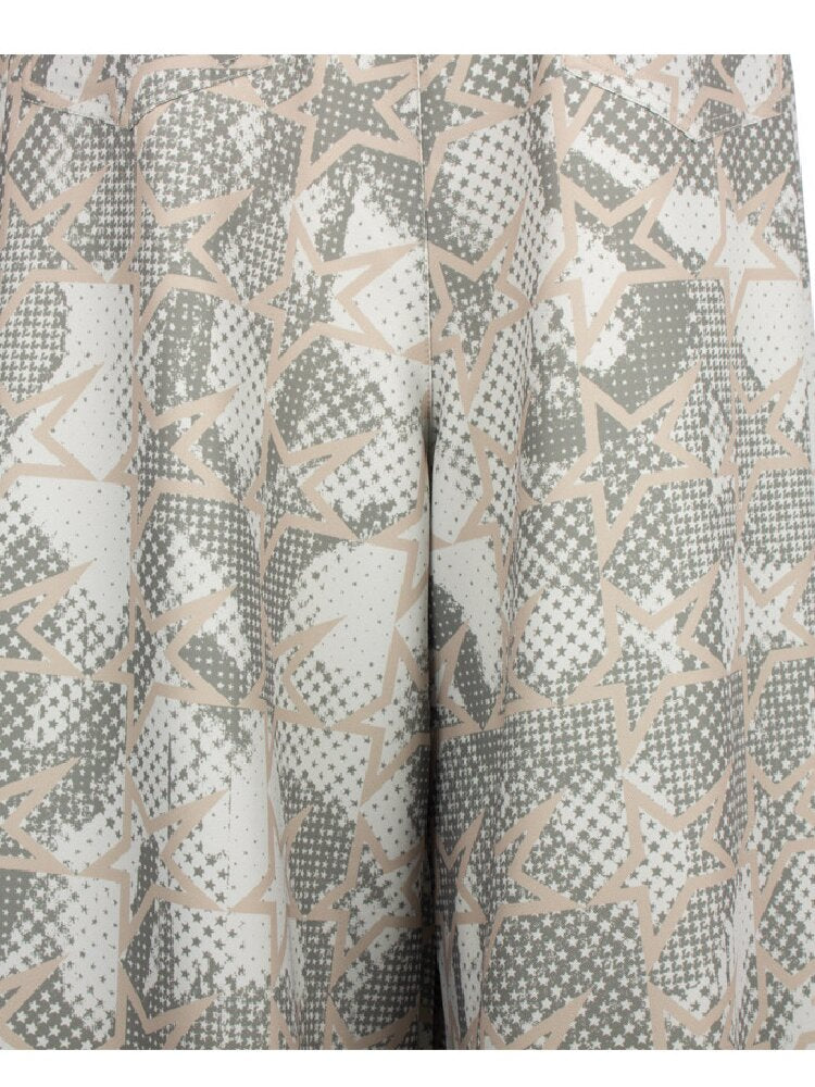 Vintage Graffiti Stars Print Pants【s0000018058】