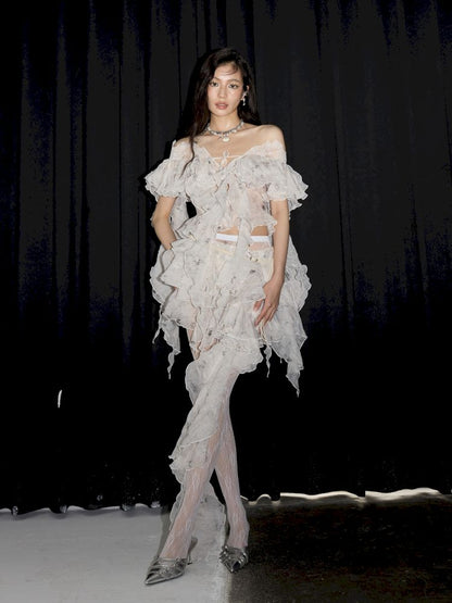 Airy Lightweight Ruffle Top【s0000013208】