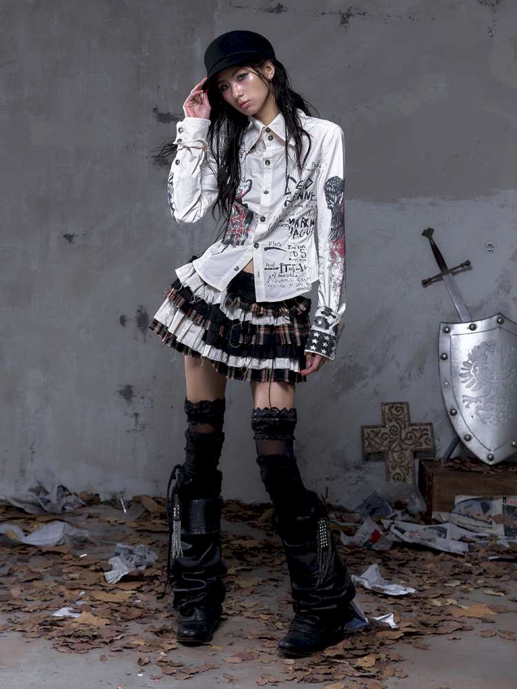 Slim-Fit Long-Sleeve Shirt Top【s0000014471】