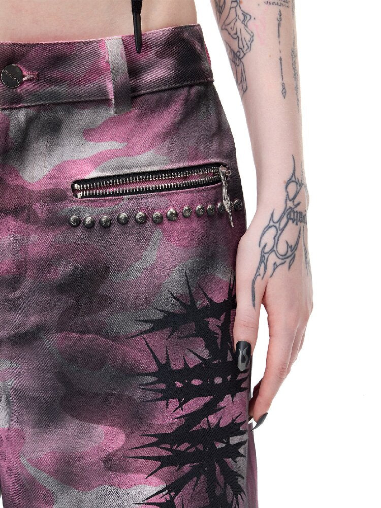 Riveted Coating Camo Wasteland Jeans【s0000017722】