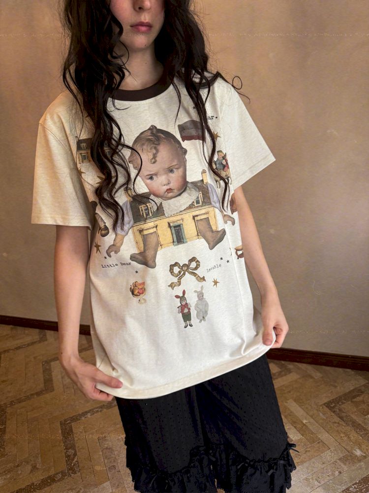 Loose-fitting short-sleeved T-shirt【s0000012763】