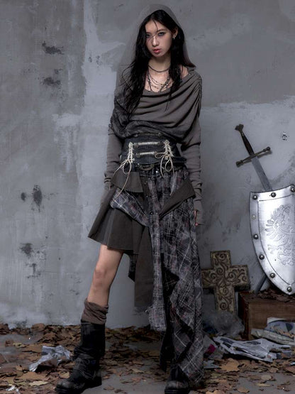 Double-breasted belted waist belt【s0000014464】