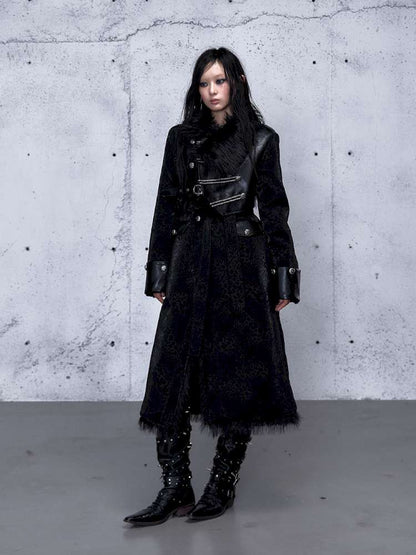 Dark Court Leopard Suede Fur Coat【s0000014925】