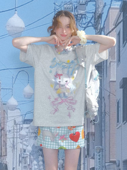 Loose Thin Round Neck Short Sleeve T-shirt【s0000012243】