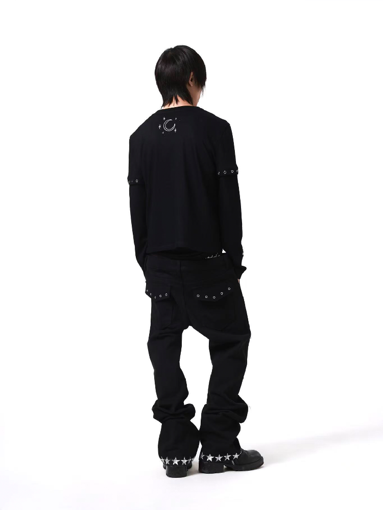 Fake Two Piece Printed Long Sleeve【s0000018198】