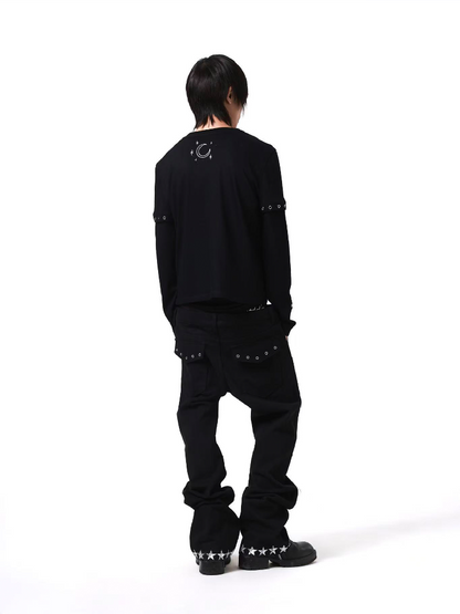 Fake Two Piece Printed Long Sleeve【s0000018198】