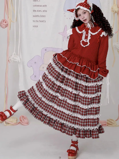 Lolita Showa-Era Girl Adorable Niche Half-Skirt【s0000014105】