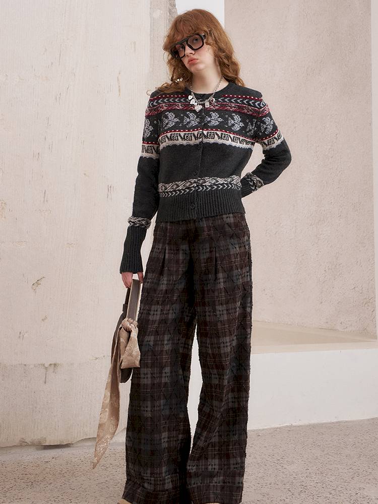 Button-Up Knit Cardigan Jacket【s0000014393】