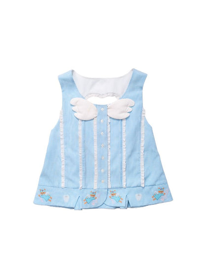 Bear Cross Stitch Openwork Fairy Vest [S0000010905]