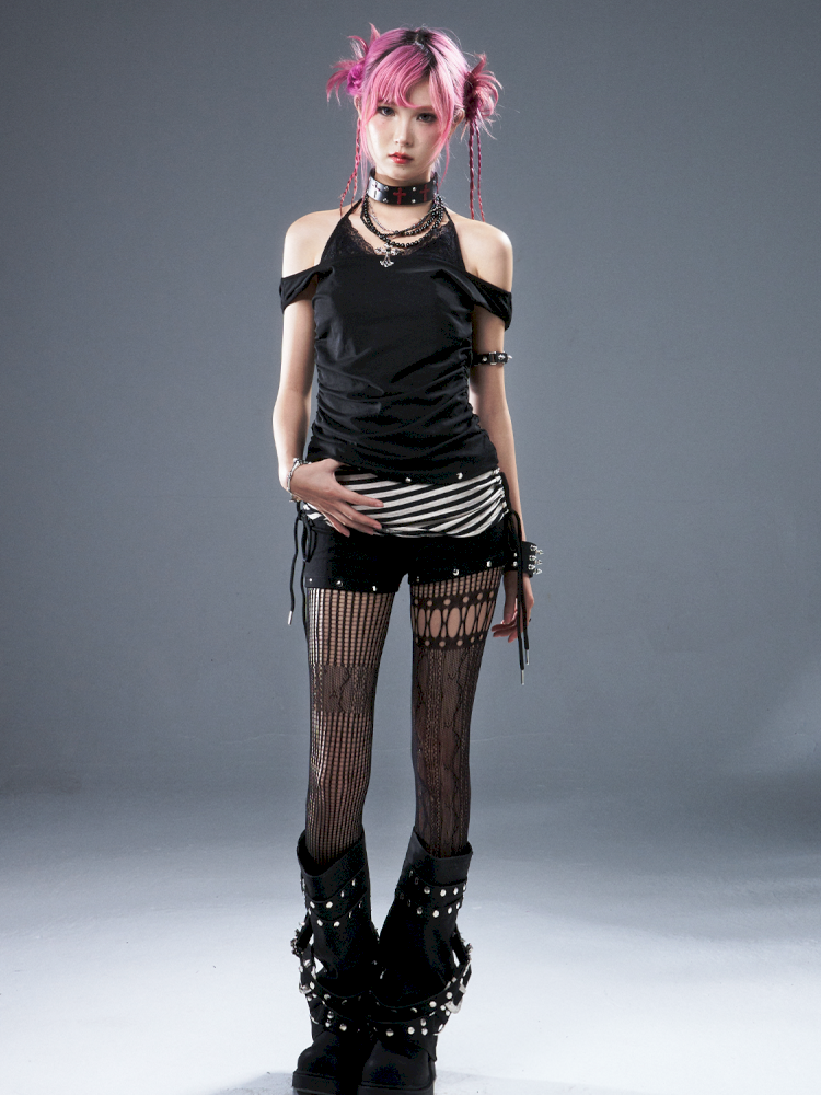 Low-Waist Knitted Bodycon Shorts【s0000012948】