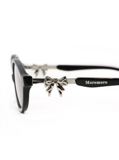 Metal Bow Round Glasses【s0000017439】