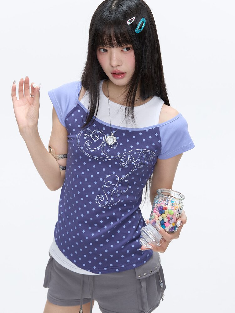 Asian Short Sleeve Two Piece T-Shirt【s0000016404】