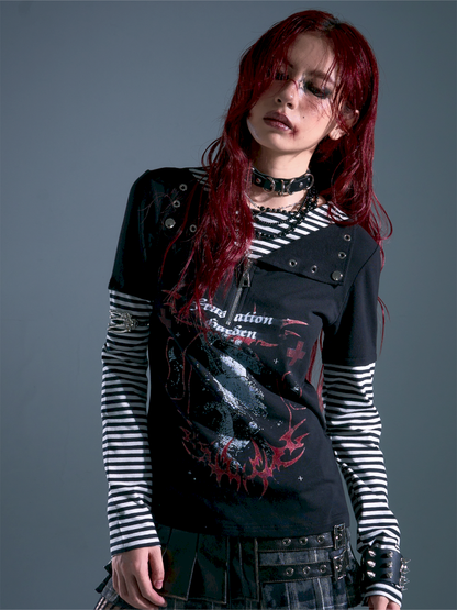 Casual Long-Sleeve T-Shirt【s0000013914】