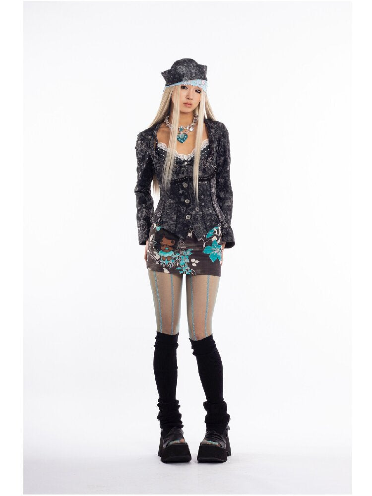 Retro Mood Cartoon Skirt Skirt【s0000018055】