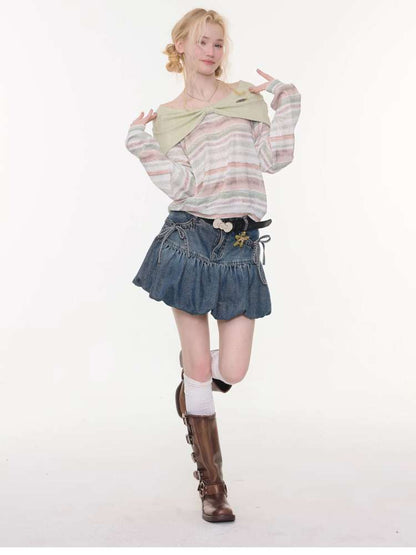 Spring Mist Butterfly Knit Top【s0000015428】