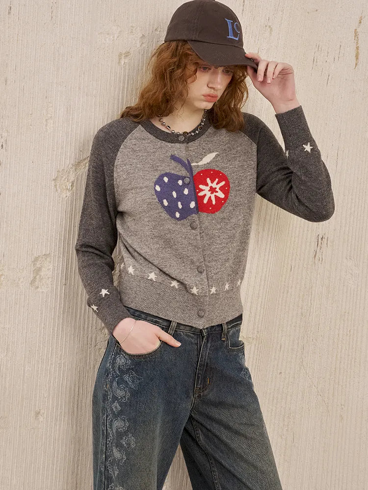 Slim-Fit Long-Sleeve Knit Cardigan Jacket【s0000014041】