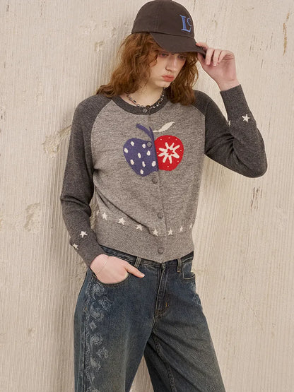 Slim-Fit Long-Sleeve Knit Cardigan Jacket【s0000014041】