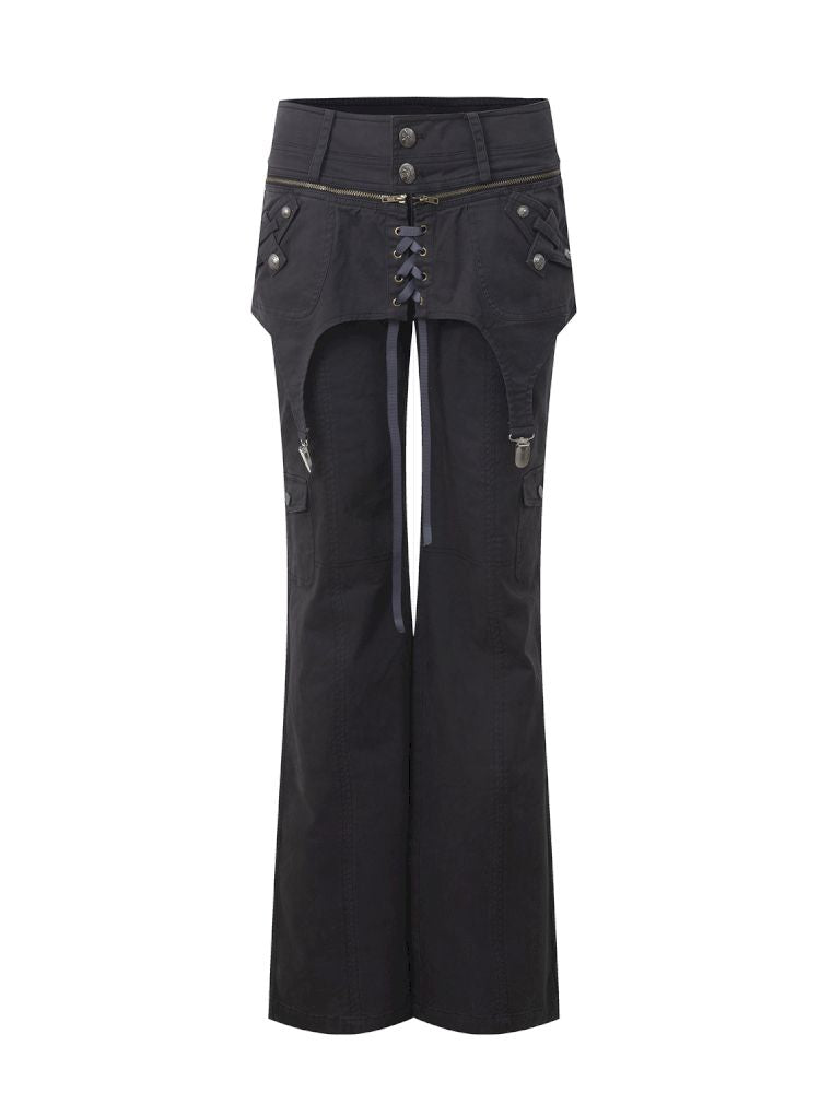 Straight-Leg Pocket Workwear Pants【s0000013904】