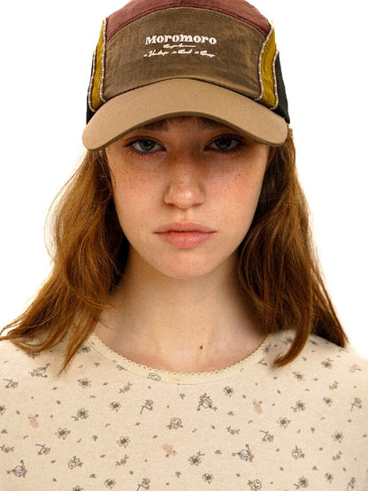 Multi-Fabric Patchwork Sports Cap【s0000017917】