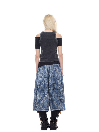Metal logo elastic slim-fit top【s0000012973】