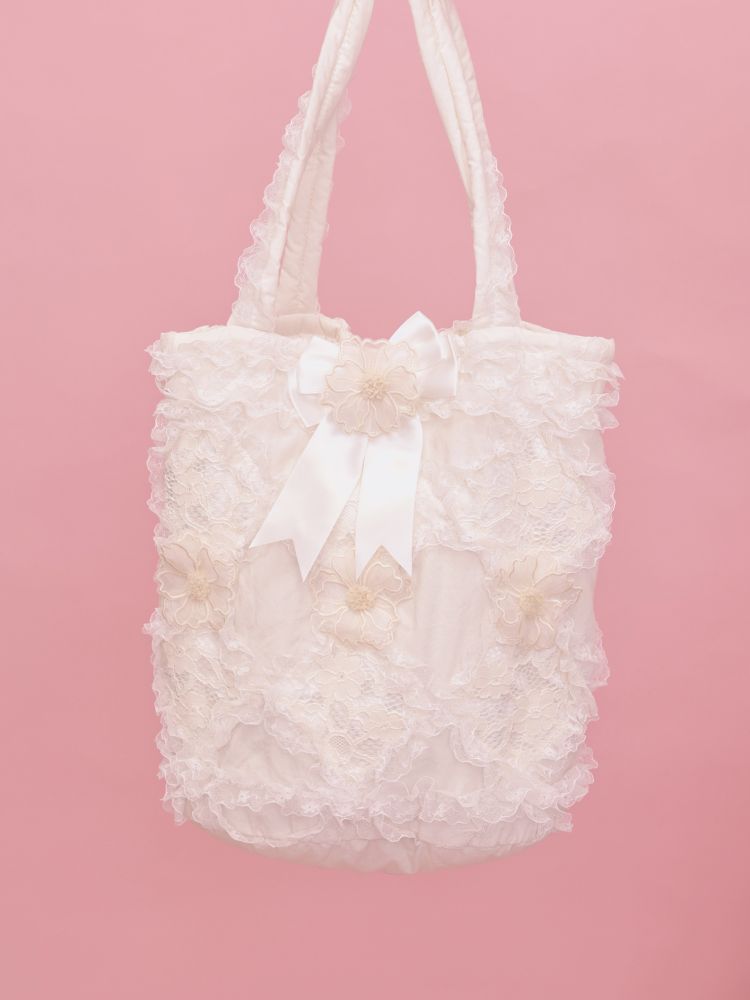 Embroidery sandwich cotton shoulder bag【s0000013499】