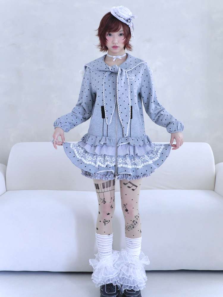 Antique Ghost Girl Gray Sailor Dress【s0000014696】
