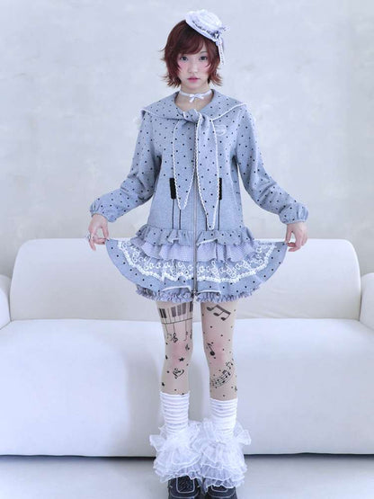 Antique Ghost Girl Gray Sailor Dress【s0000014696】