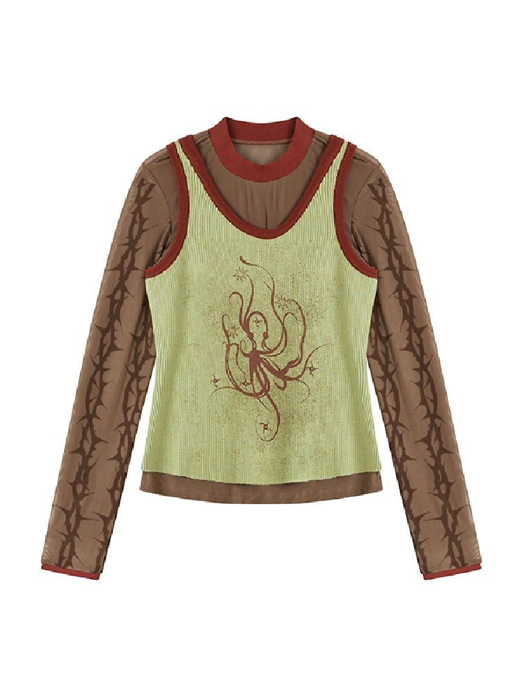 Slim Bottom Long Sleeve T-Shirt【s0000011640】