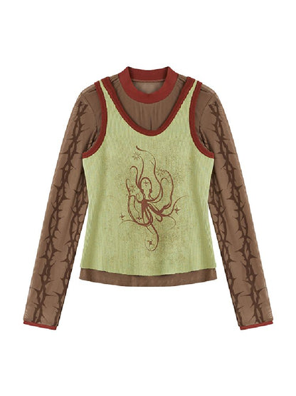 Slim Bottom Long Sleeve T-Shirt【s0000011640】