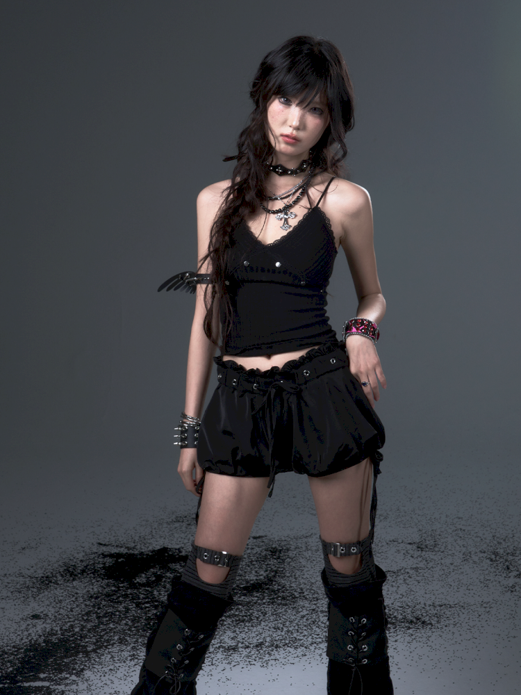 Bow Tie Rope Satin Pod Puffy Skirt【s0000012441】