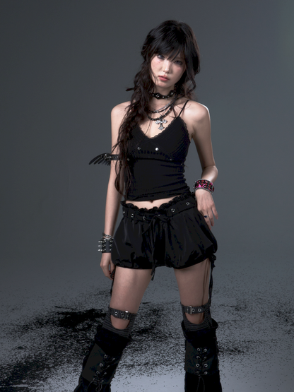 Bow Tie Rope Satin Pod Puffy Skirt【s0000012441】