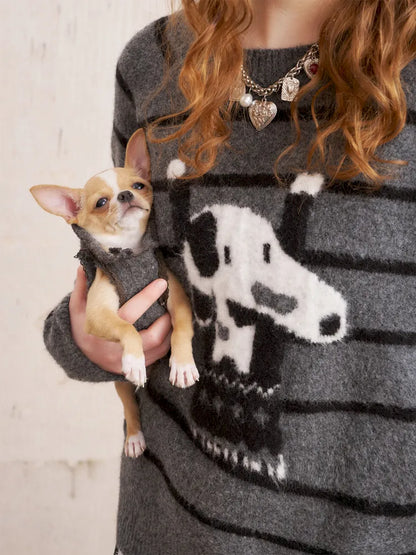 Long-Sleeve Knit Pullover Sweater【s0000014087】