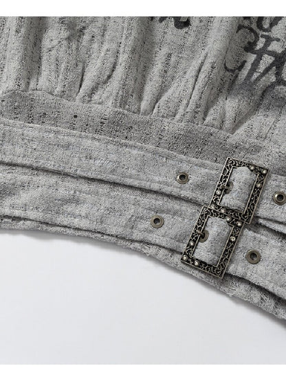 Ripped Knit Hooded Short Smock T Shirt【s0000016993】