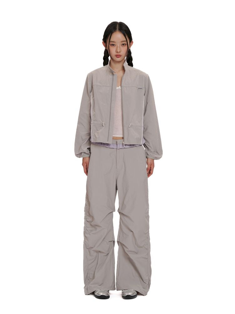 Natural Pleated Leisure Pants Sweat Suit【s0000012519】